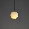 Suspension Cylindre Marbre Blanc et Laiton Épuré Design - Chambre Salon Cuisine — Procyon