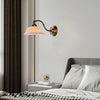 Applique Murale Cloche Porcelaine Blanche et Laiton Vintage - Chambre Salle de Bain Salon — Campanio