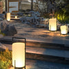 Lampadaire Lampe de Table Cylindre Tissu Beige Minimaliste Design - Salon Bureau Chambre — Stria et