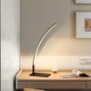 Lampe de Table Arche Aluminium Blanc Minimaliste Design - Chambre Bureau Salon — Arceau