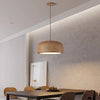 Suspension Cylindre Tissu Blanc Minimaliste Design - Chambre Salon Cuisine — Fulgor