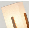 Lampadaire Géométrique Bois Naturel Minimaliste Design - Salon Bureau Chambre — Hexo