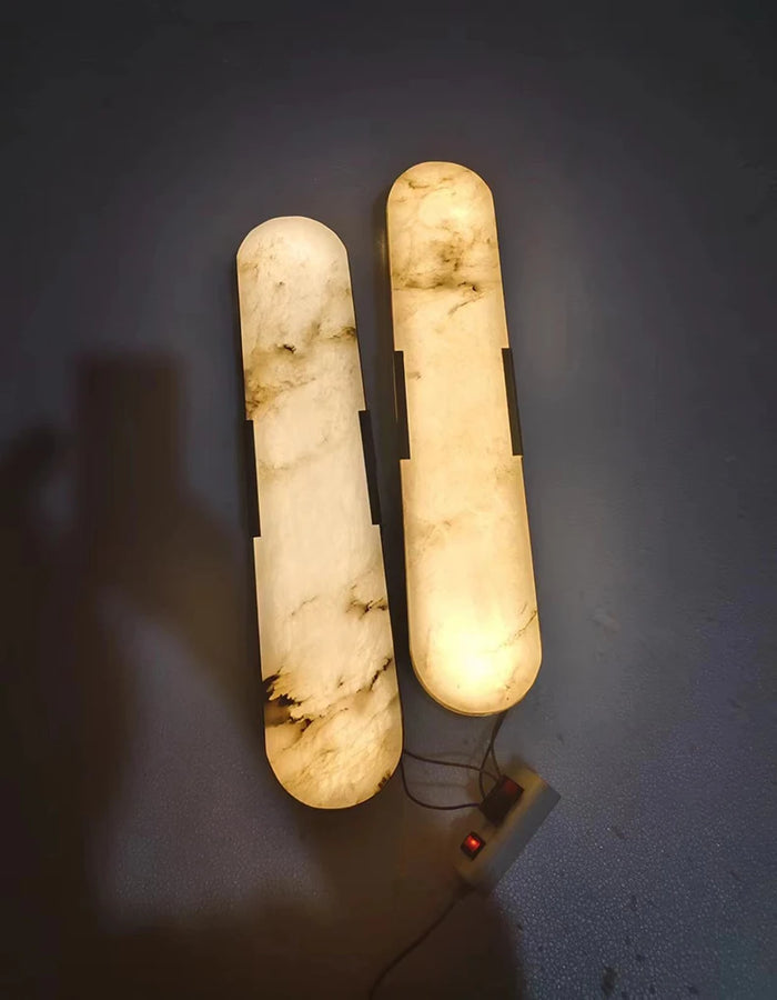 Milagros Cylindre Laiton et Alabâtre Épuré
