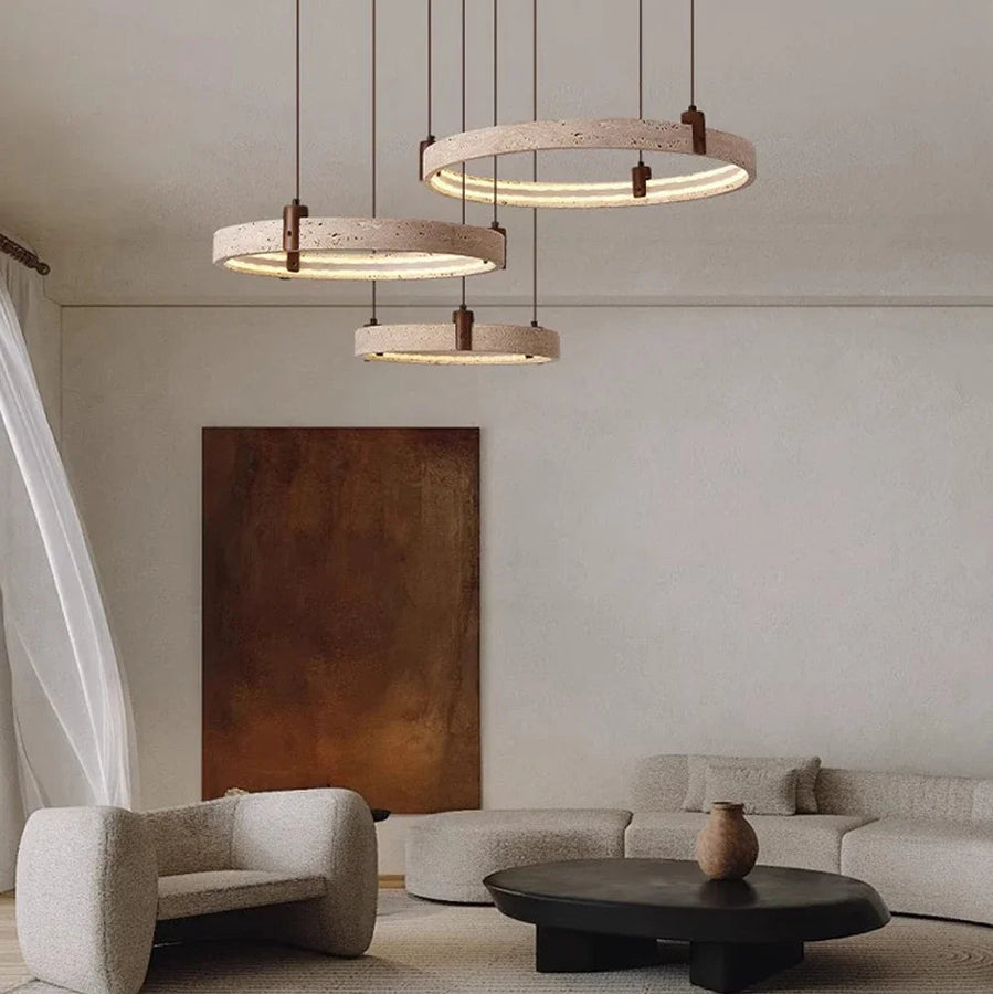Lustre Suspension Cascade Sphères Verre Transparent et Métal Chromé - Salon Salle à Manger — Lothaire