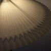 Lampadaire Spirale Métal Noir et Abat-Jour Plissé - Salon Bureau Chambre — Spiro