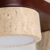 Chika Cylindres Bois Foncé Minimaliste Épuré