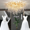 Randi Cascade Cristal et Métal Doré Luxueux