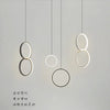 Yuki Anneaux Métal Noir et Blanc Minimaliste