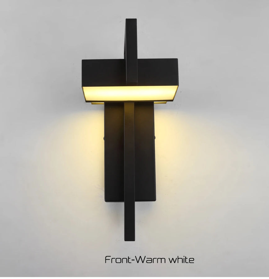 Géométrique Métal Noir Mat Minimaliste — Polygo