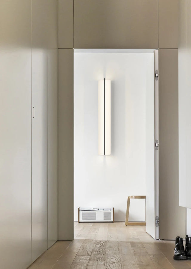 Malaga Cylindre Métal Blanc Minimaliste