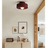 Lund Cylindre Tissu Bordeaux Minimaliste
