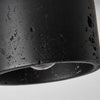 Plafonnier Cylindre Béton Noir et Bois Naturel - Salon Chambre Salle à Manger — Mimosa