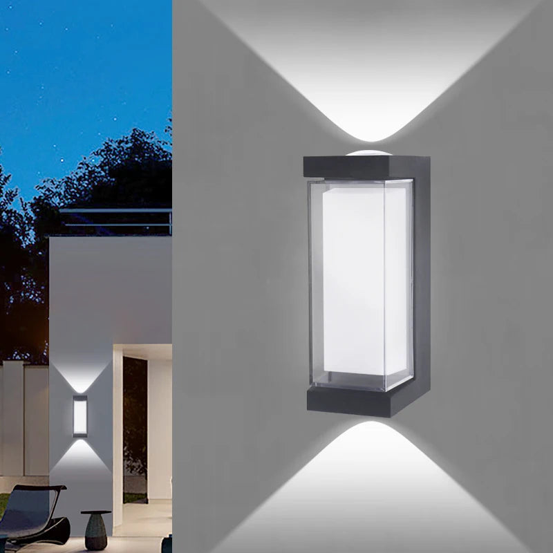 Cylindre Métal Noir et Verre Blanc — Pentos