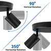 Suspension Rail Cylindres Acier Noir Mat Minimaliste Design - Chambre Salon Cuisine — Réglette