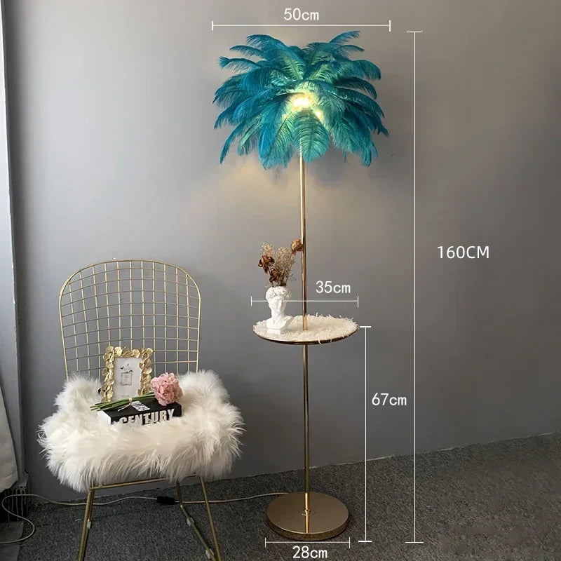 Lumis233 Plumes Rose Poudré Style Nordique
