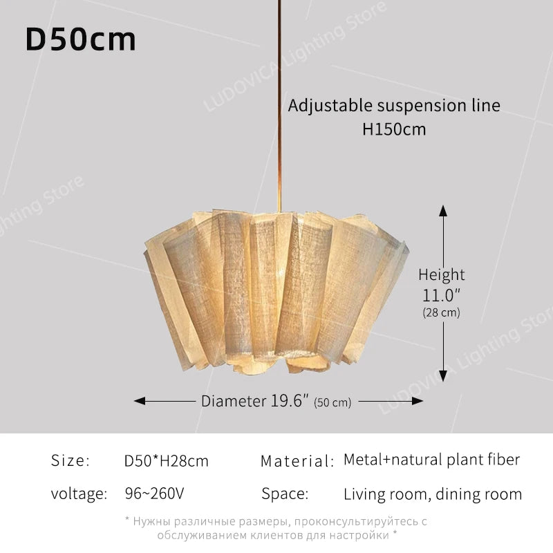 Lumis230 Pétales Tissu Lin Beige Wabi-Sabi