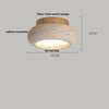 Rasha Anneau Pierre Beige Minimaliste