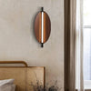 Applique Murale Ovale Bois Naturel Minimaliste Design Moderne - Chambre Salle de Bain Salon — Ovalo