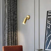 Applique Murale Cylindre Laiton Doré Minimaliste Design Moderne Dorée - Chambre Salle de Bain Salon — Sono