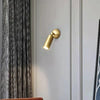 Applique Murale Cylindre Laiton Doré Minimaliste Design Moderne Dorée - Chambre Salle de Bain Salon — Sono
