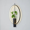 Applique Murale Anneau Métal Noir et Verre Épuré Design Moderne Noire Ronde - Chambre Salle de Bain Salon — Orbit