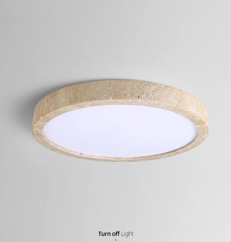 Rasha Anneau Pierre Beige Minimaliste