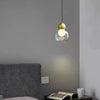 Suspension Cylindre Verre Fumé et Métal Noir - Chambre Salon Cuisine — Denebola