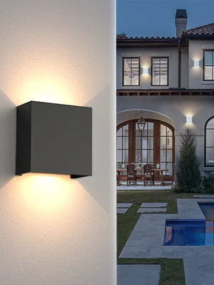 Armand Cube Aluminium Noir Minimaliste