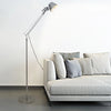 Lampadaire Bras Articulé Acier Chromé Minimaliste Design - Salon Bureau Chambre — Aura
