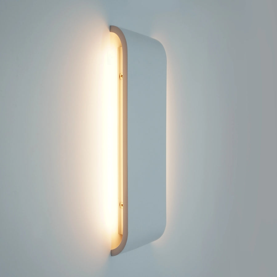 Despina Rectangle Aluminium Blanc Minimaliste