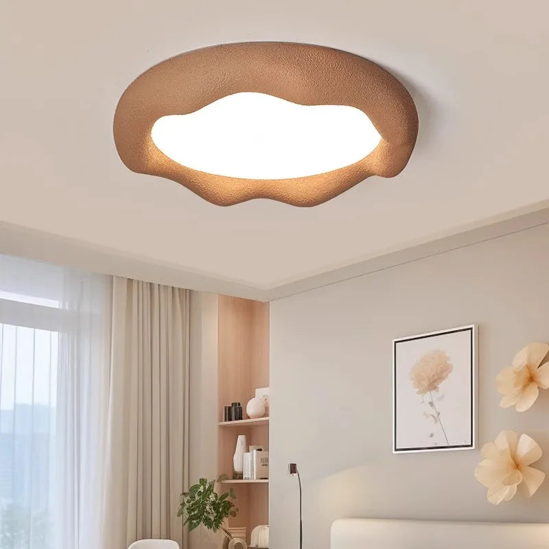 Plafonnier Anneau Plâtre Blanc Minimaliste Design Moderne - Salle de Bain Salon Chambre — Ringa