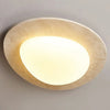 Plafonnier Ovale Verre Opalin Blanc Épuré Design Moderne - Salle de Bain Salon Chambre — Aristide