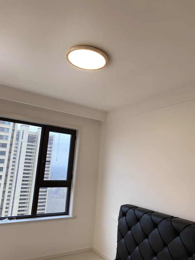 Rasha Anneau Pierre Beige Minimaliste