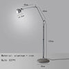 Lampadaire Bras Articulé Acier Chromé Minimaliste Design - Salon Bureau Chambre — Aura
