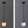 Suspension Dôme Bois Naturel et Métal Bicolore Nordique Design - Cuisine Chambre Salon — Positano