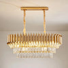 Luísa Cascade Cristal et Métal Doré Art Déco