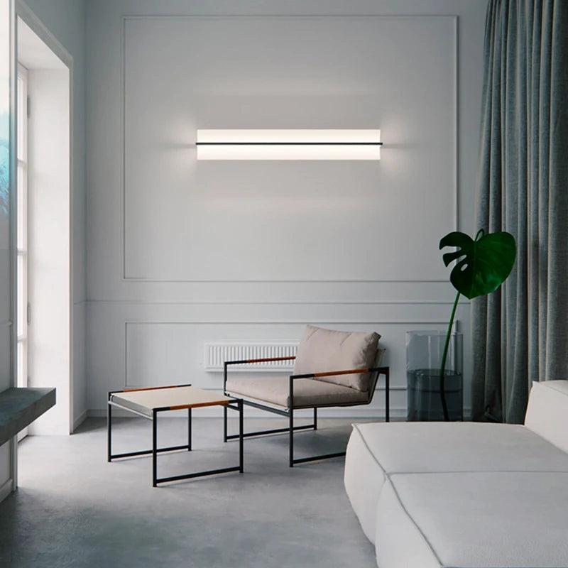 Malaga Cylindre Métal Blanc Minimaliste