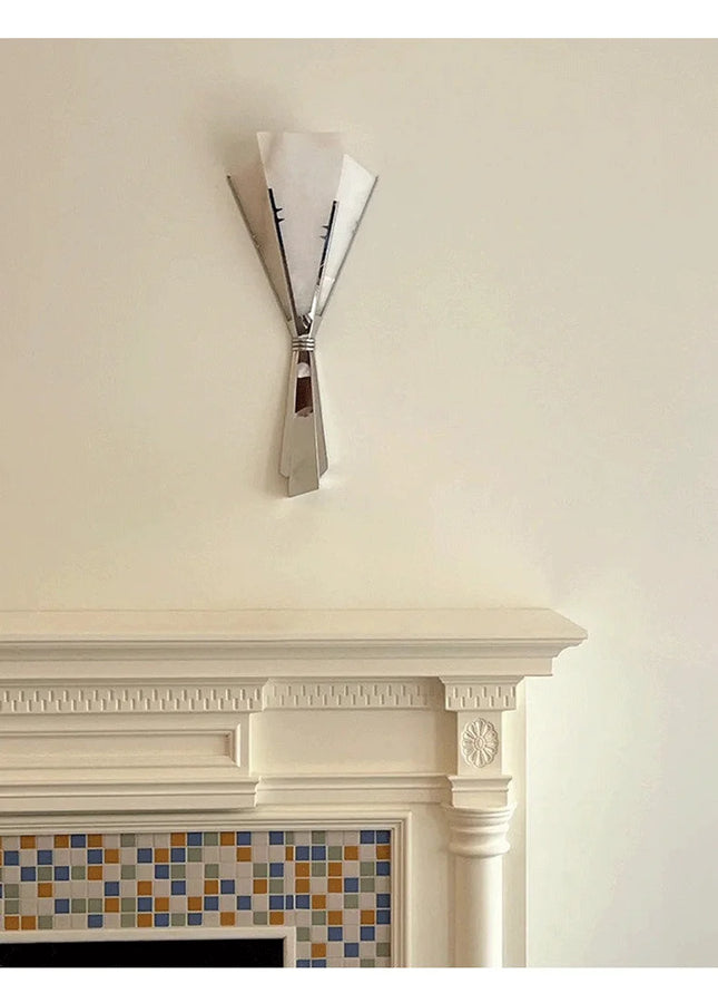 Ashanti Éventail Métal Brossé Art Déco