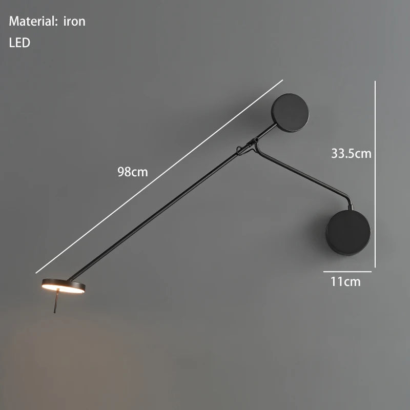 Nëris Bras Long Métal Noir Minimaliste