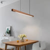 Suspension Barre Bois Naturel Minimaliste Design - Cuisine Chambre Salon — Linéo