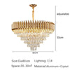 Luísa Cascade Cristal et Métal Doré Art Déco