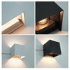 Ilaria Carré Aluminium Noir Mat Minimaliste