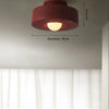 Lund Cylindre Tissu Bordeaux Minimaliste