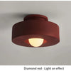 Lund Cylindre Tissu Bordeaux Minimaliste