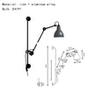 Drak Bras Articulé Acier Noir Mat