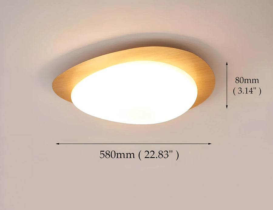 Céleste Disque Bois Noyer Minimaliste