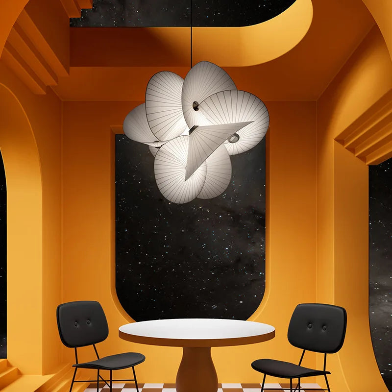 Suspension Dôme Papier Mâché Blanc Épuré Design - Chambre Salon Cuisine — Voûte