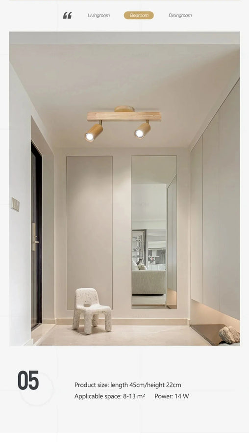 Ulvr Cylindres Bois Clair Minimaliste