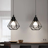 Suspension Abat-Jour Acier Noir et Laiton Industriel - Cuisine Salon Bureau — Puro