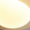 Plafonnier Ovale Verre Opalin Blanc Épuré Design Moderne - Salle de Bain Salon Chambre — Aristide